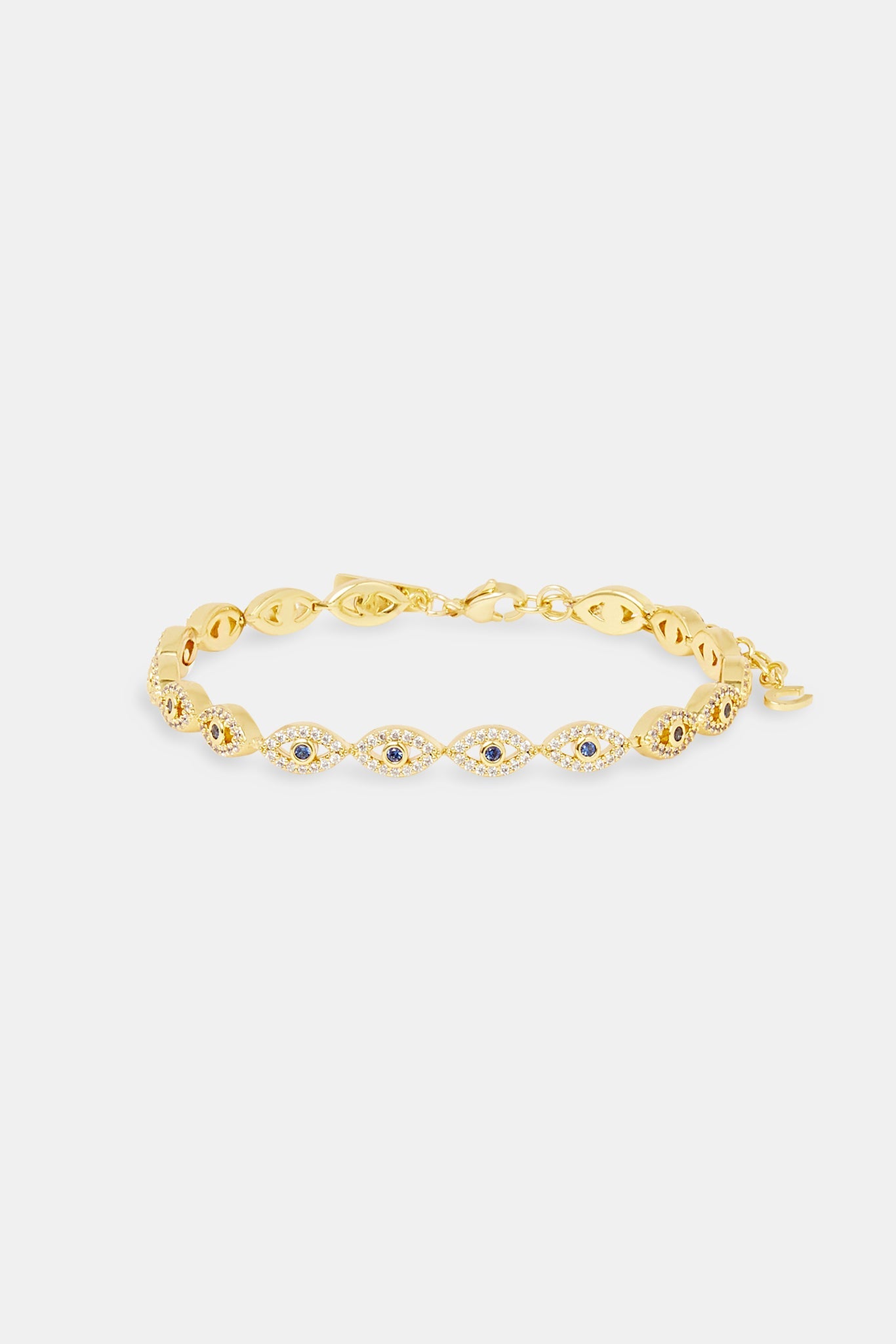 Iced Evil Eye Anklet - 6mm